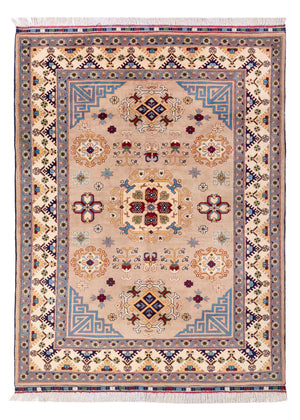Tapis afghan - 200 x 150 cm - beige