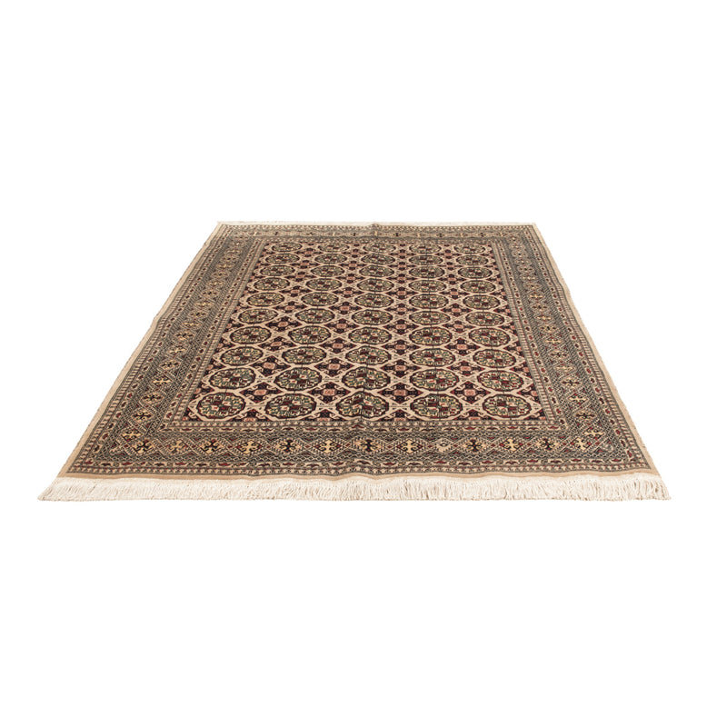 Tapis afghan - 194 x 151 cm - gris clair