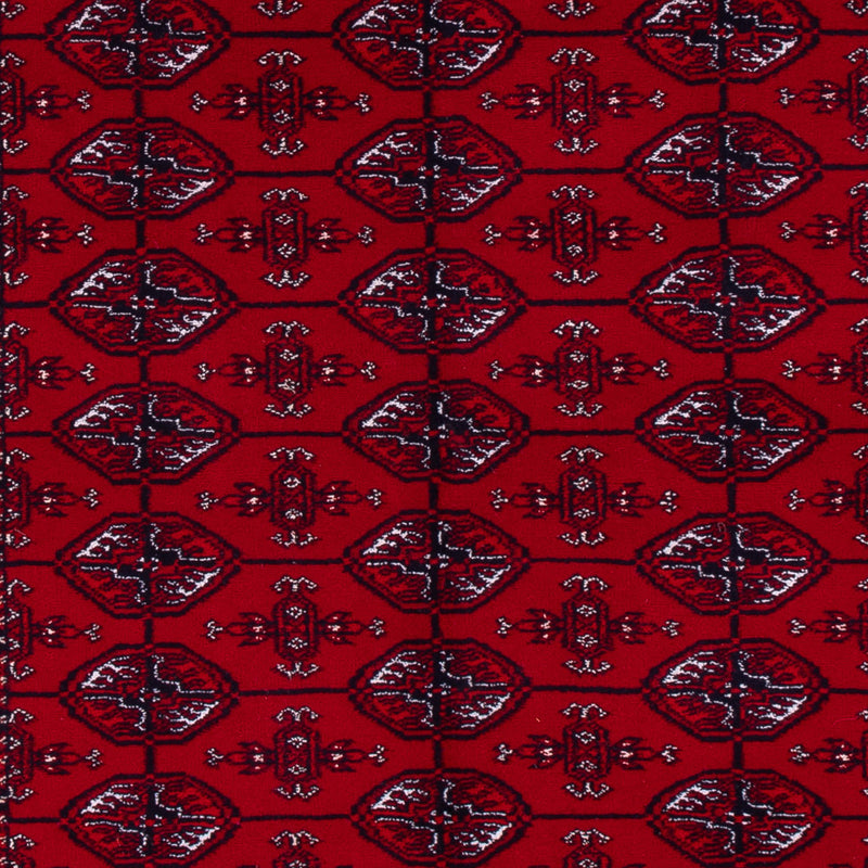 Tapis afghan - Boukhara - 194 x 133 cm - rouge foncé