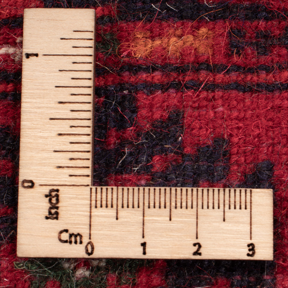 Tapis afghan - Boukhara - 194 x 133 cm - rouge foncé