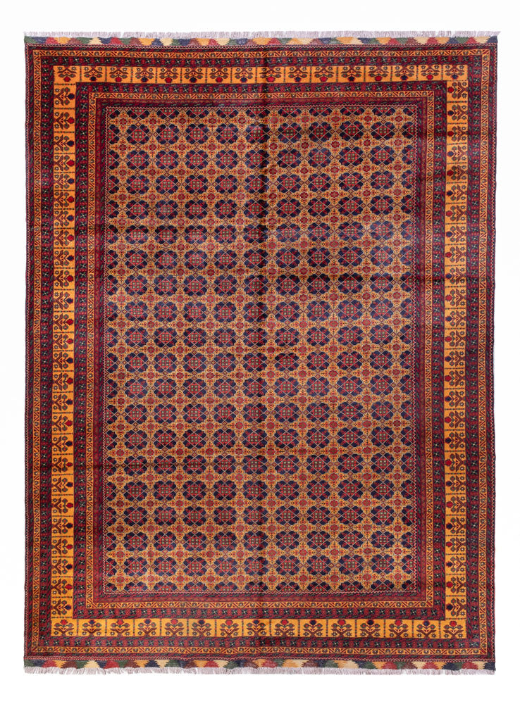 Tapis afghan - 388 x 286 cm - beige foncé