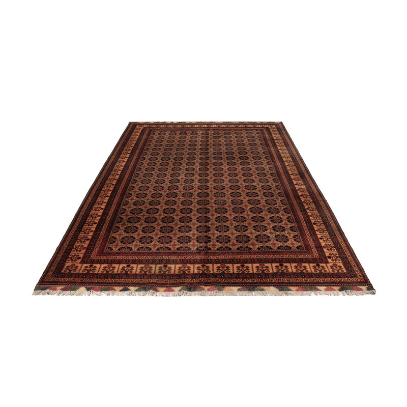 Tapis afghan - 388 x 286 cm - beige foncé
