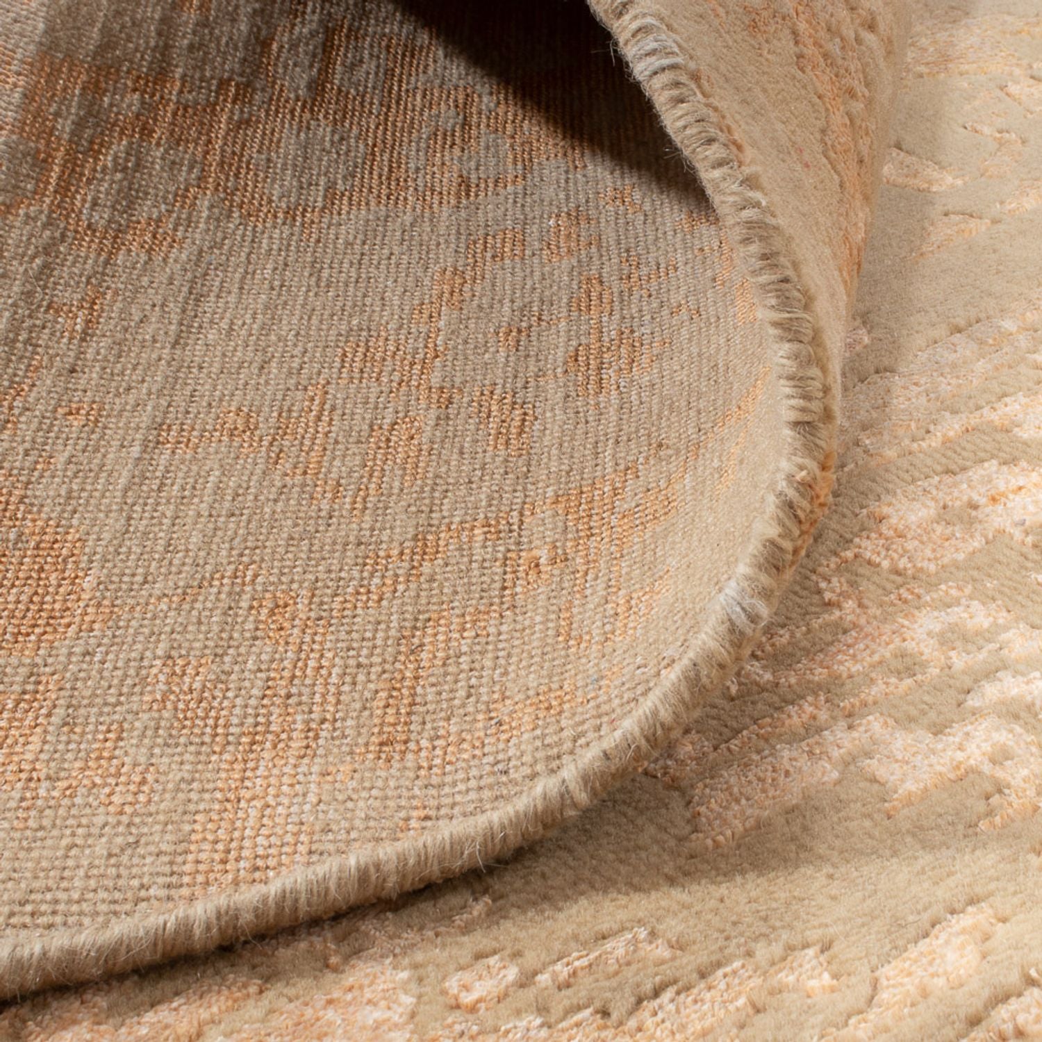 Tapis design carré  - 249 x 247 cm - beige