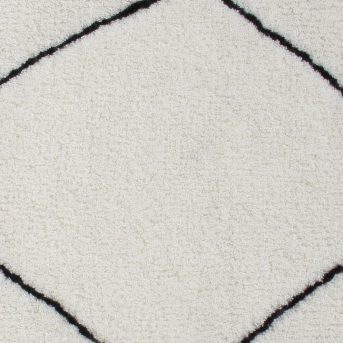 Tapis en laine carré  - 62 x 62 cm - gris clair