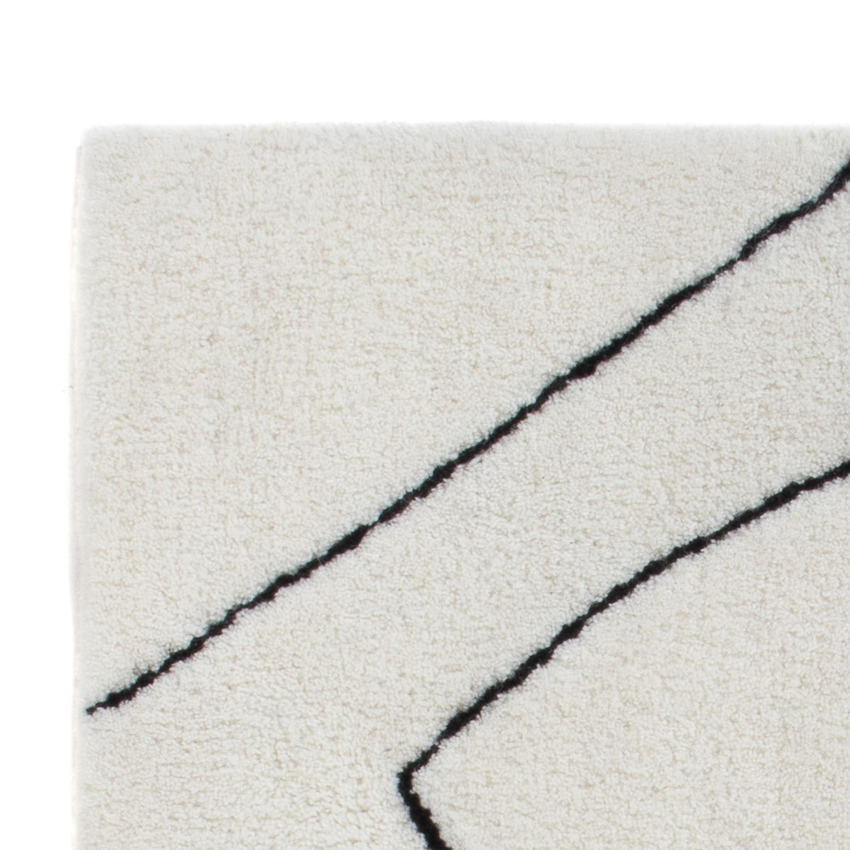 Tapis en laine carré  - 62 x 62 cm - gris clair