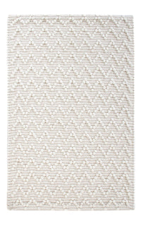 Tapis en laine - 94 x 62 cm - gris clair