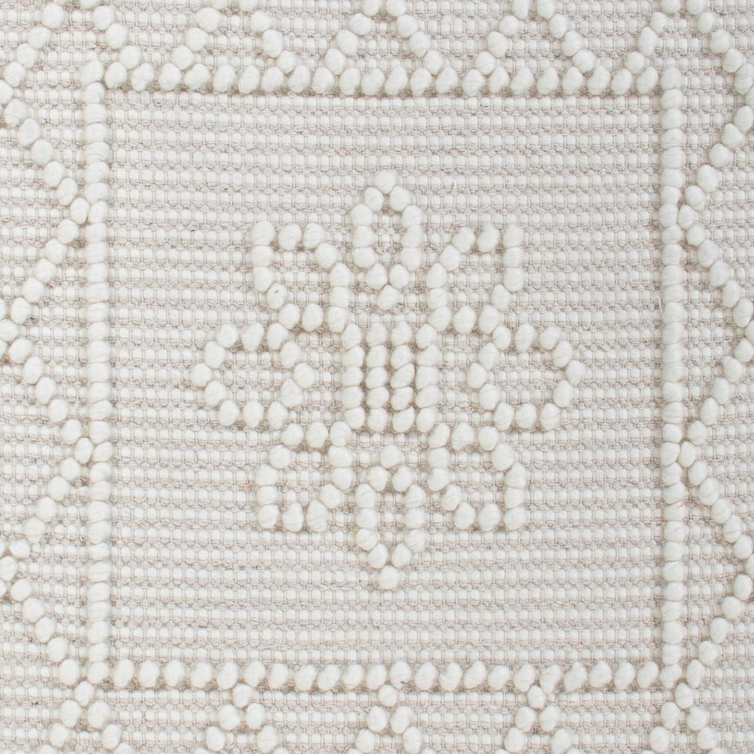 Tapis en laine - 93 x 60 cm - gris clair