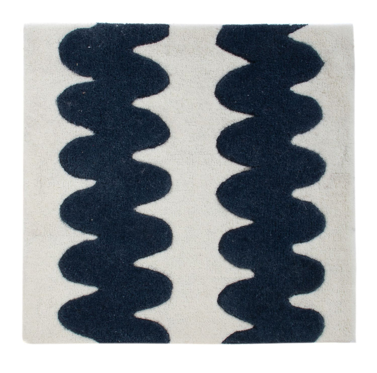 Tapis en laine carré  - 60 x 60 cm - multicolore