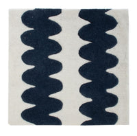 Tapis en laine carré  - 60 x 60 cm - multicolore