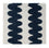 Tapis en laine carré  - 60 x 60 cm - multicolore