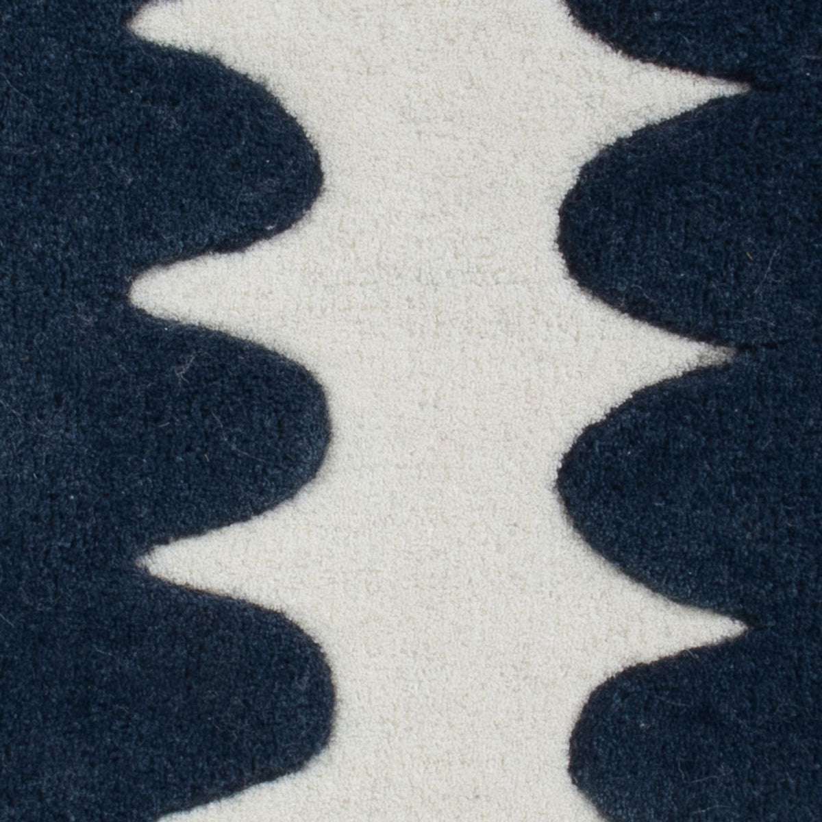 Tapis en laine carré  - 60 x 60 cm - multicolore