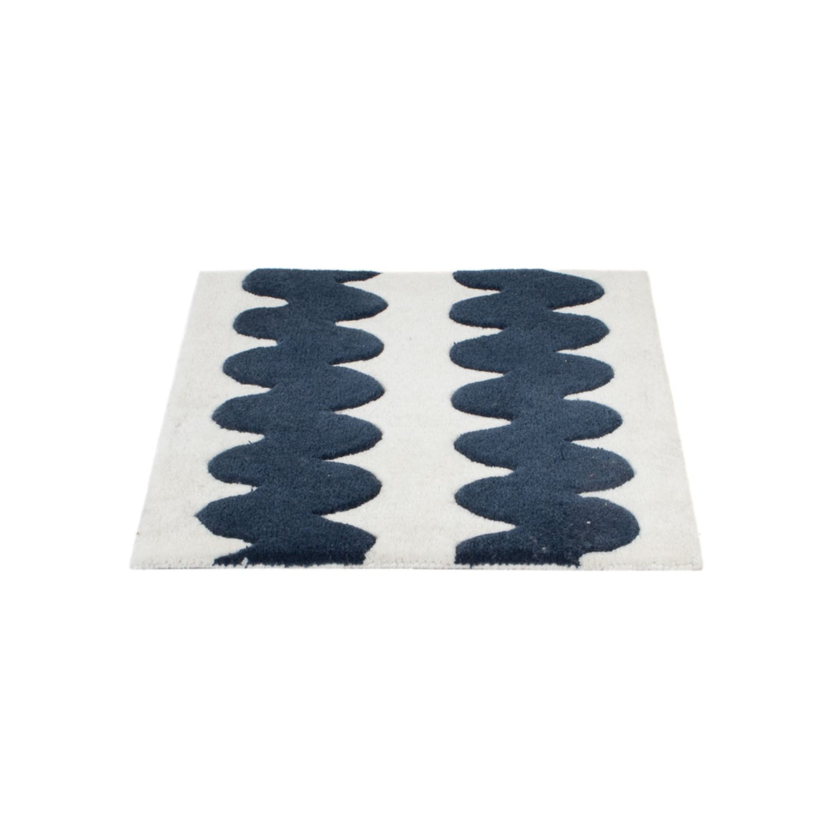 Tapis en laine carré  - 60 x 60 cm - multicolore