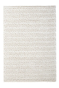 Tapis en laine - 95 x 63 cm - gris clair