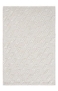 Tapis en laine - 95 x 63 cm - gris clair