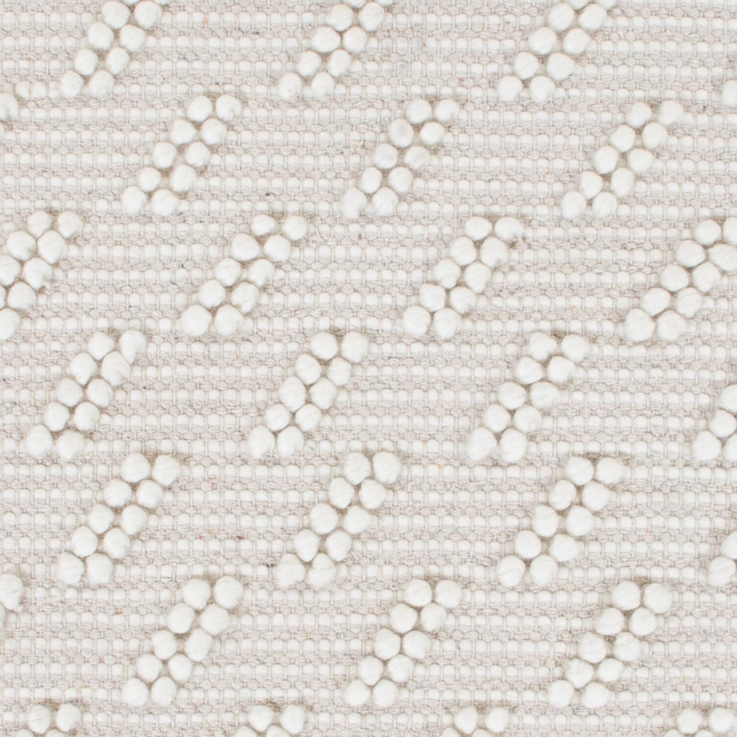 Tapis en laine - 95 x 63 cm - gris clair