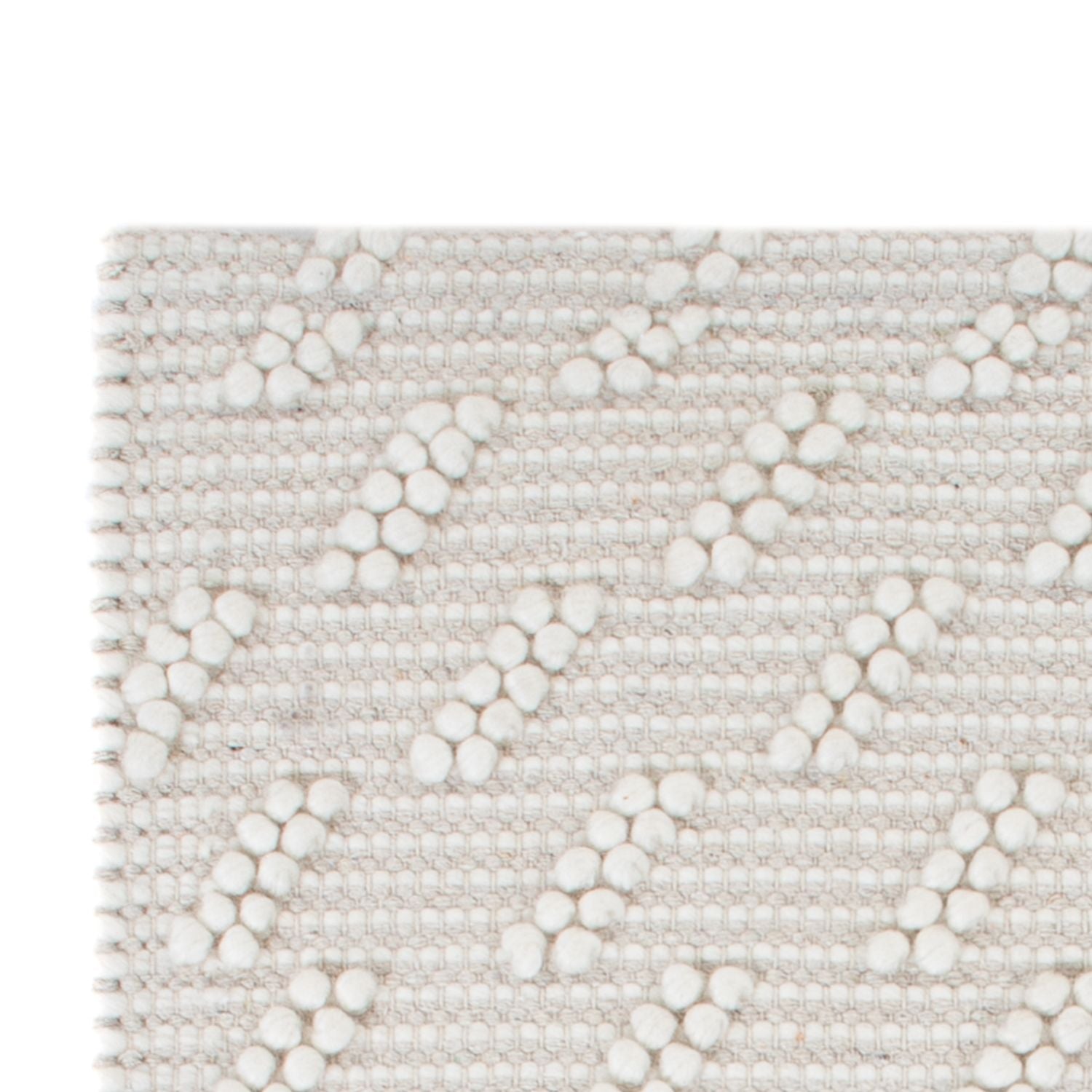 Tapis en laine - 95 x 63 cm - gris clair