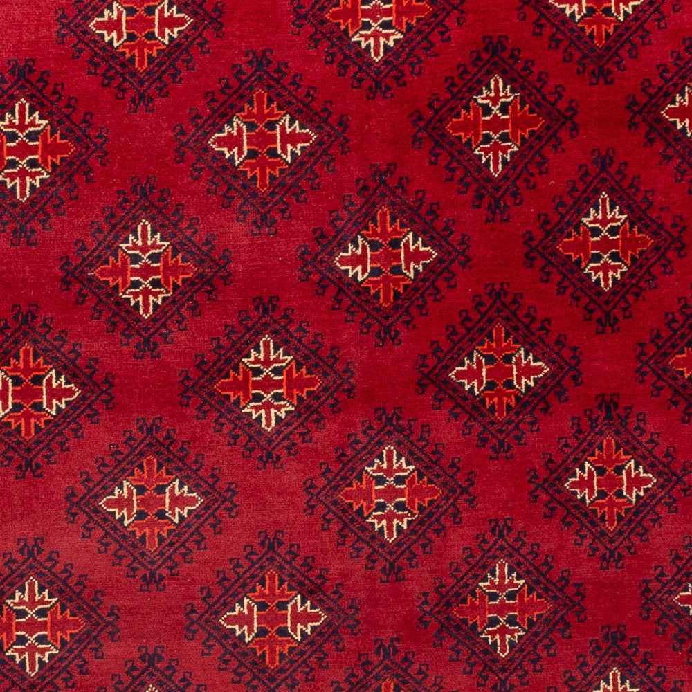 Tapis afghan - Boukhara - 288 x 192 cm - rouge