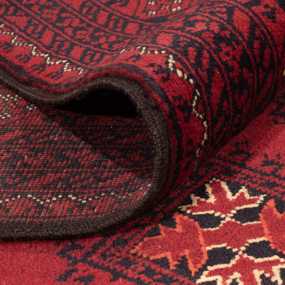 Tapis afghan - Boukhara - 288 x 192 cm - rouge