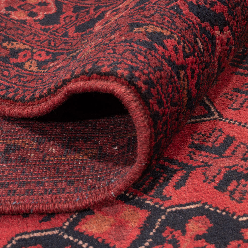Tapis afghan - 288 x 193 cm - rouge