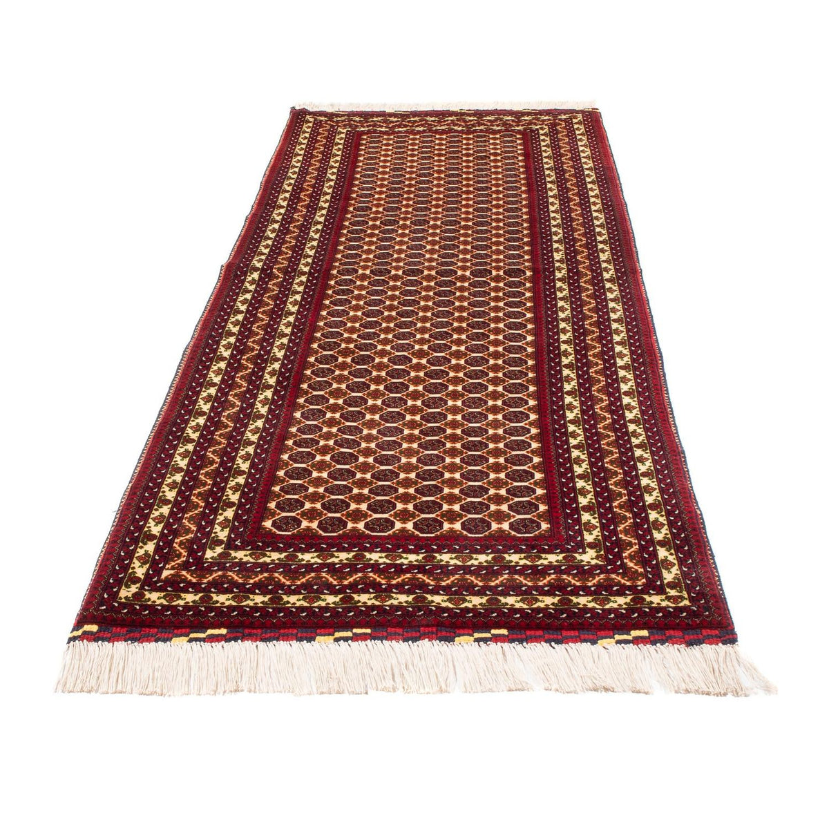 Tapis de couloir Tapis afghan - 287 x 90 cm - beige