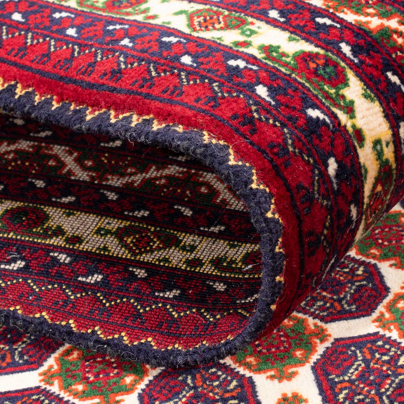 Tapis de couloir Tapis afghan - 287 x 88 cm - beige