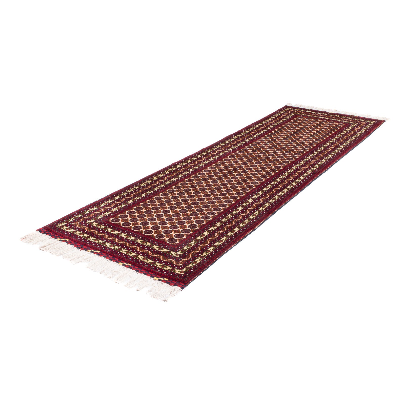 Tapis de couloir Tapis afghan - 287 x 88 cm - beige