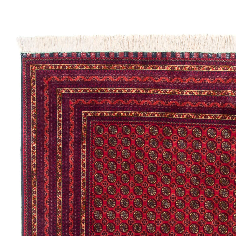 Tapis afghan - 294 x 194 cm - rouge