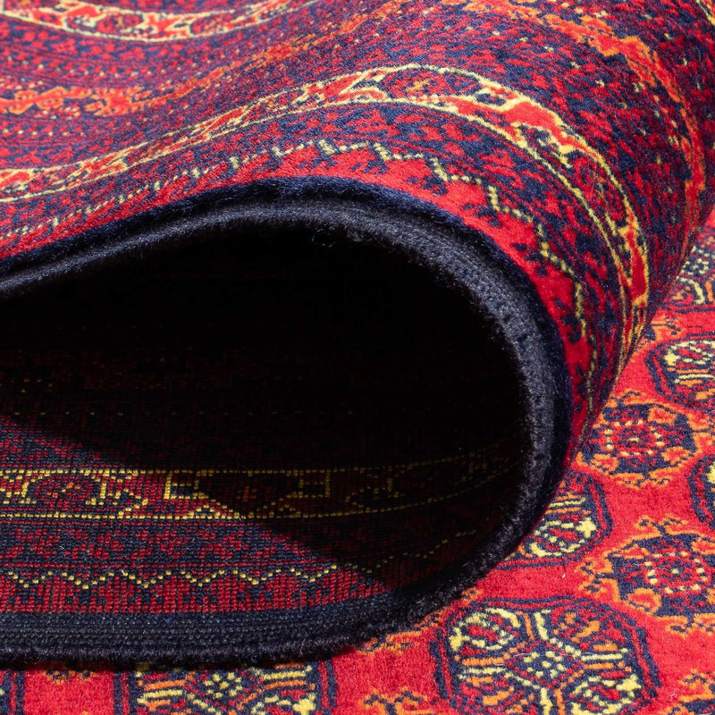 Tapis afghan - 294 x 194 cm - rouge