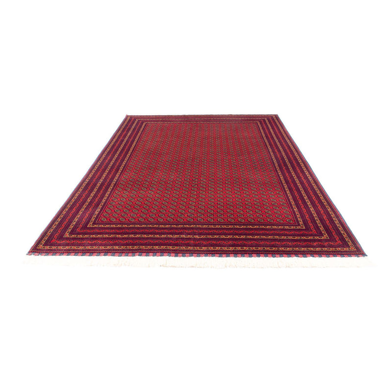 Tapis afghan - 294 x 194 cm - rouge