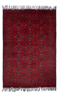 Tapis afghan - Boukhara - 293 x 194 cm - rouge