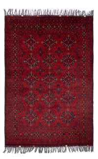Tapis afghan - Boukhara - 293 x 194 cm - rouge