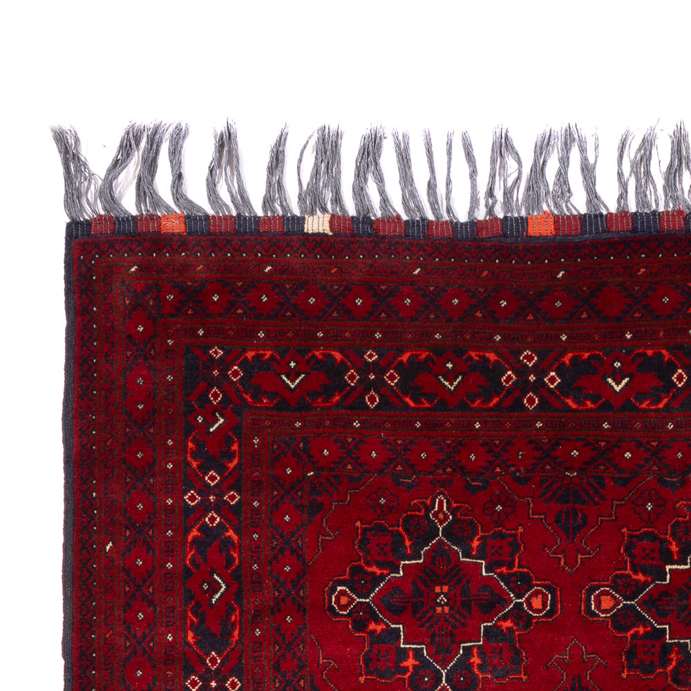 Tapis afghan - Boukhara - 293 x 194 cm - rouge