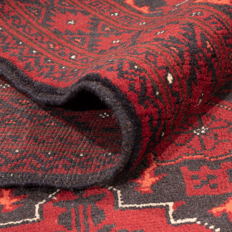 Tapis afghan - Boukhara - 293 x 194 cm - rouge