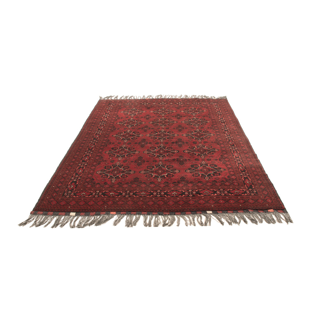 Tapis afghan - Boukhara - 293 x 194 cm - rouge