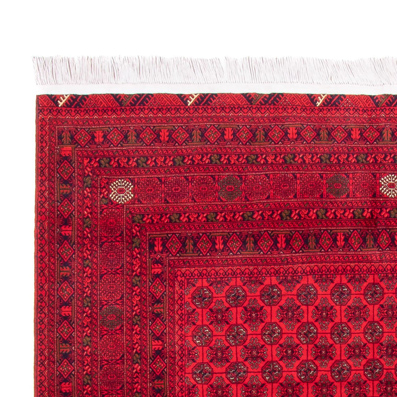 Tapis afghan - 295 x 194 cm - rouge