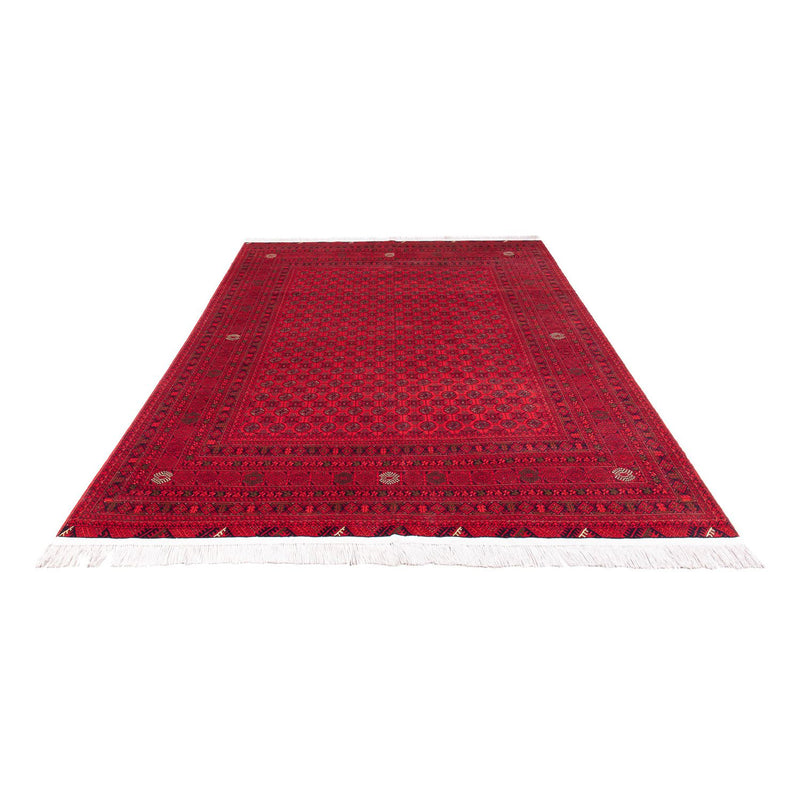 Tapis afghan - 295 x 194 cm - rouge