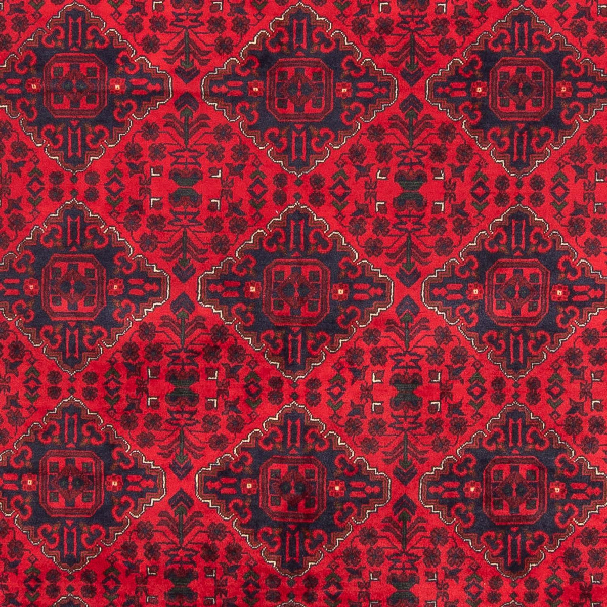 Tapis afghan - 285 x 198 cm - rouge