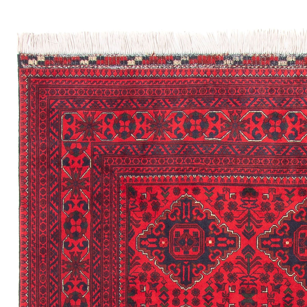 Tapis afghan - 285 x 198 cm - rouge