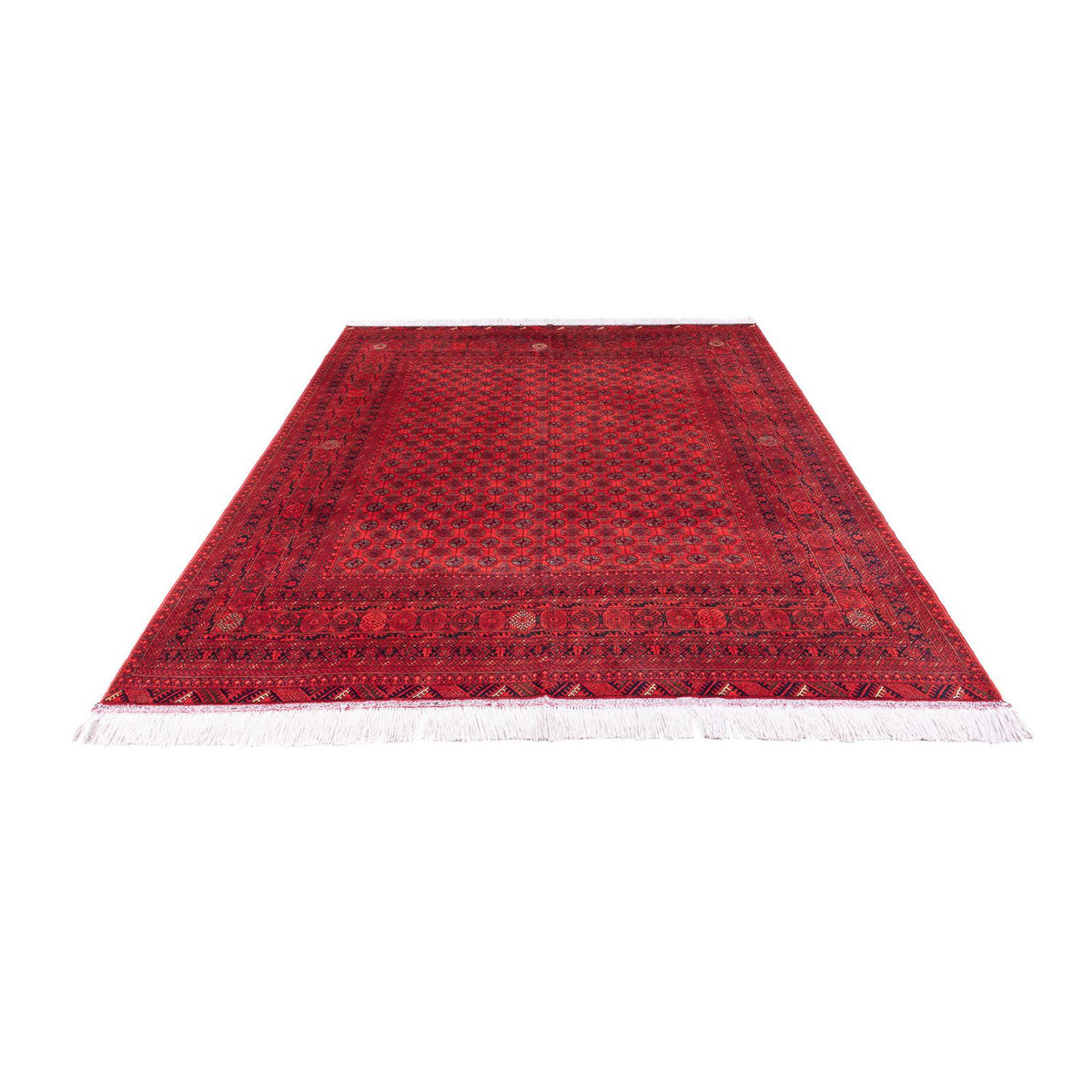 Tapis afghan - 285 x 198 cm - rouge