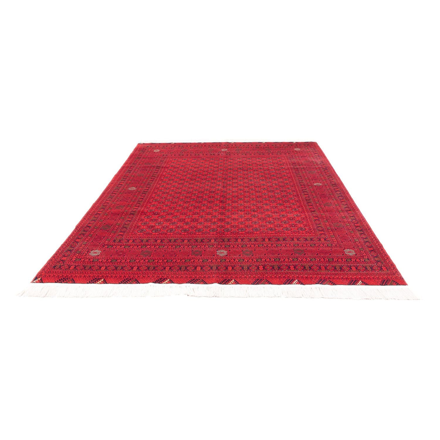 Tapis afghan - 289 x 200 cm - rouge