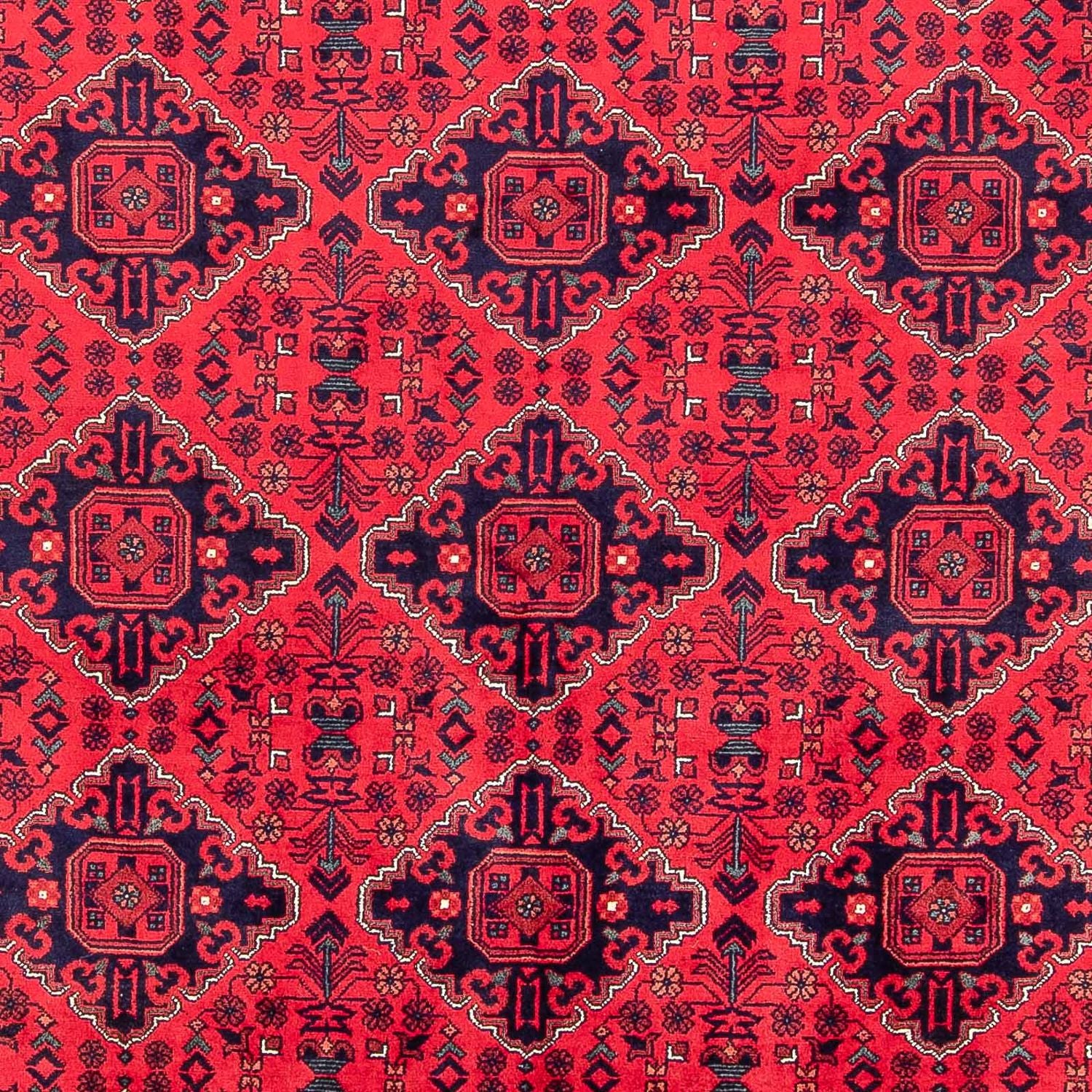 Tapis afghan - 298 x 198 cm - rouge