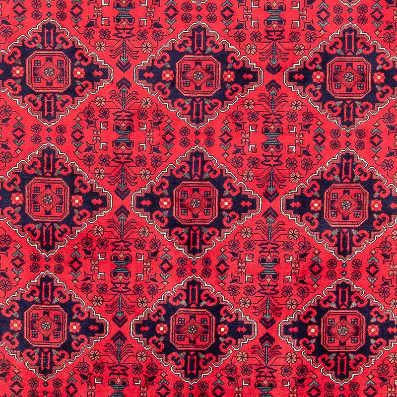 Tapis afghan - 298 x 198 cm - rouge
