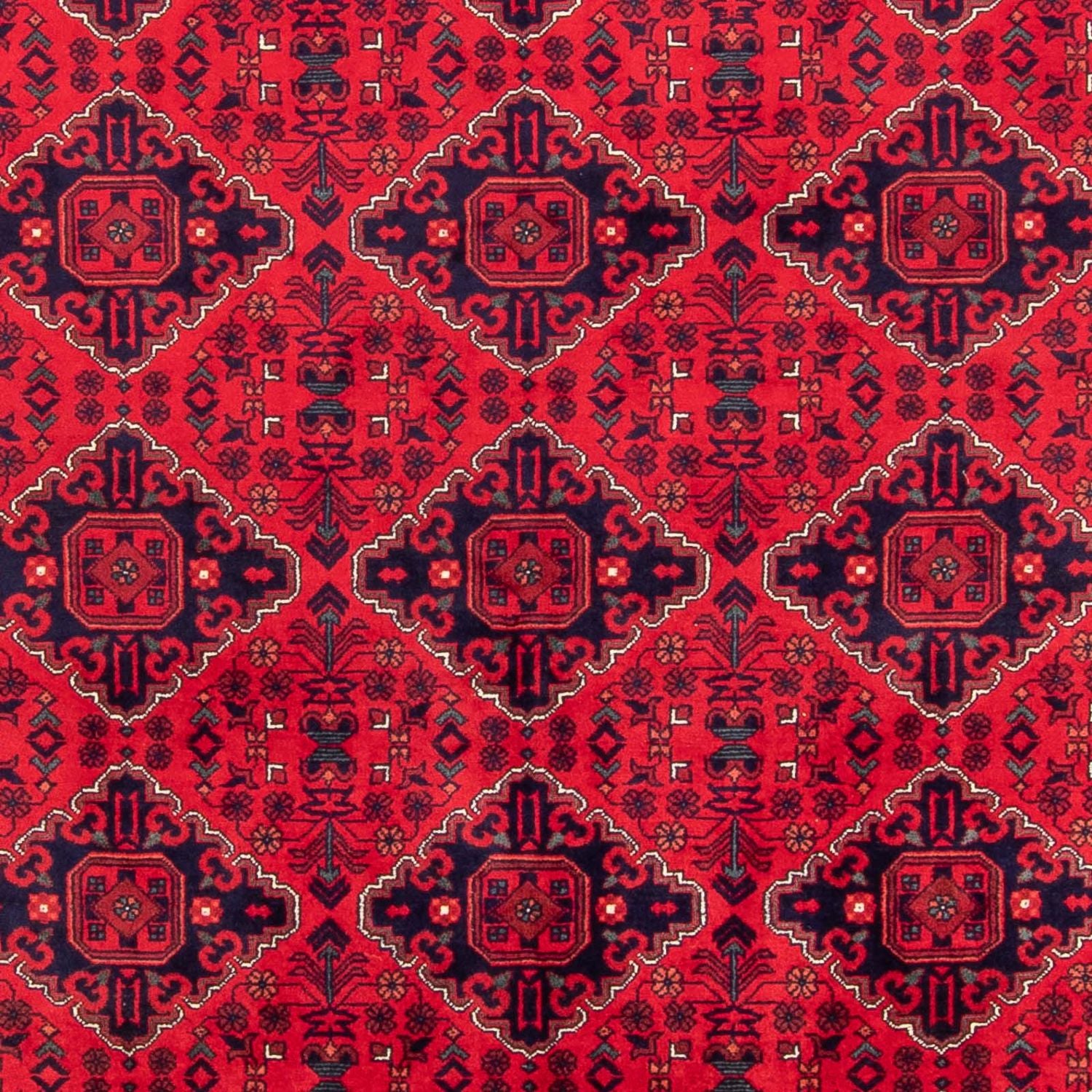 Tapis afghan - 293 x 196 cm - rouge