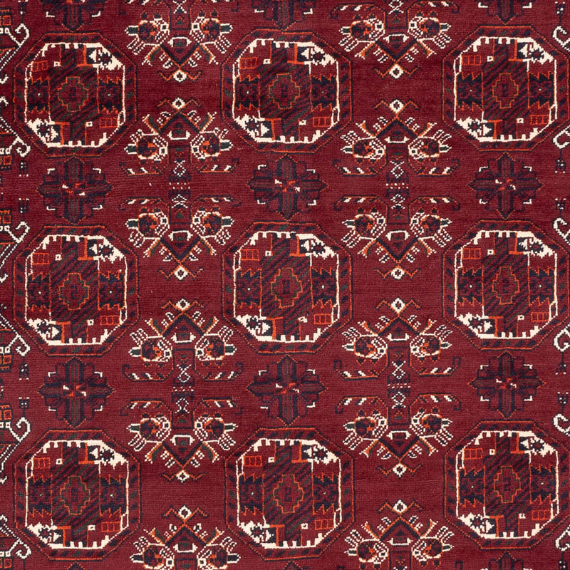 Tapis afghan - Boukhara - 290 x 201 cm - rouge foncé