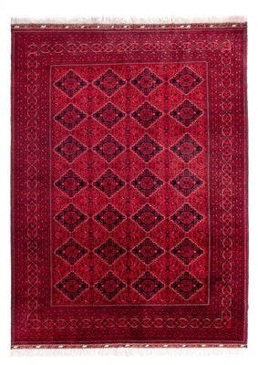 Tapis afghan - 345 x 244 cm - rouge