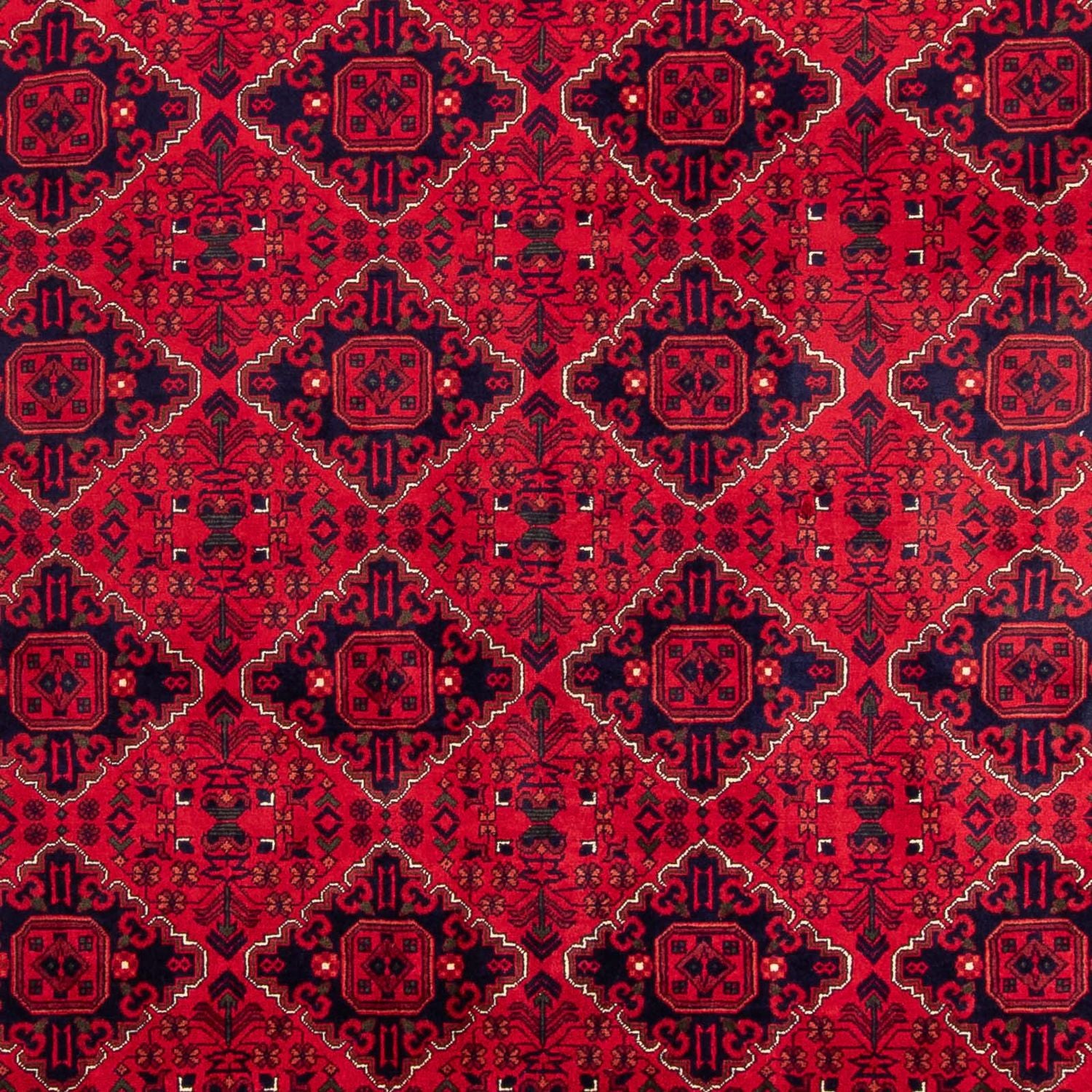 Tapis afghan - 345 x 244 cm - rouge