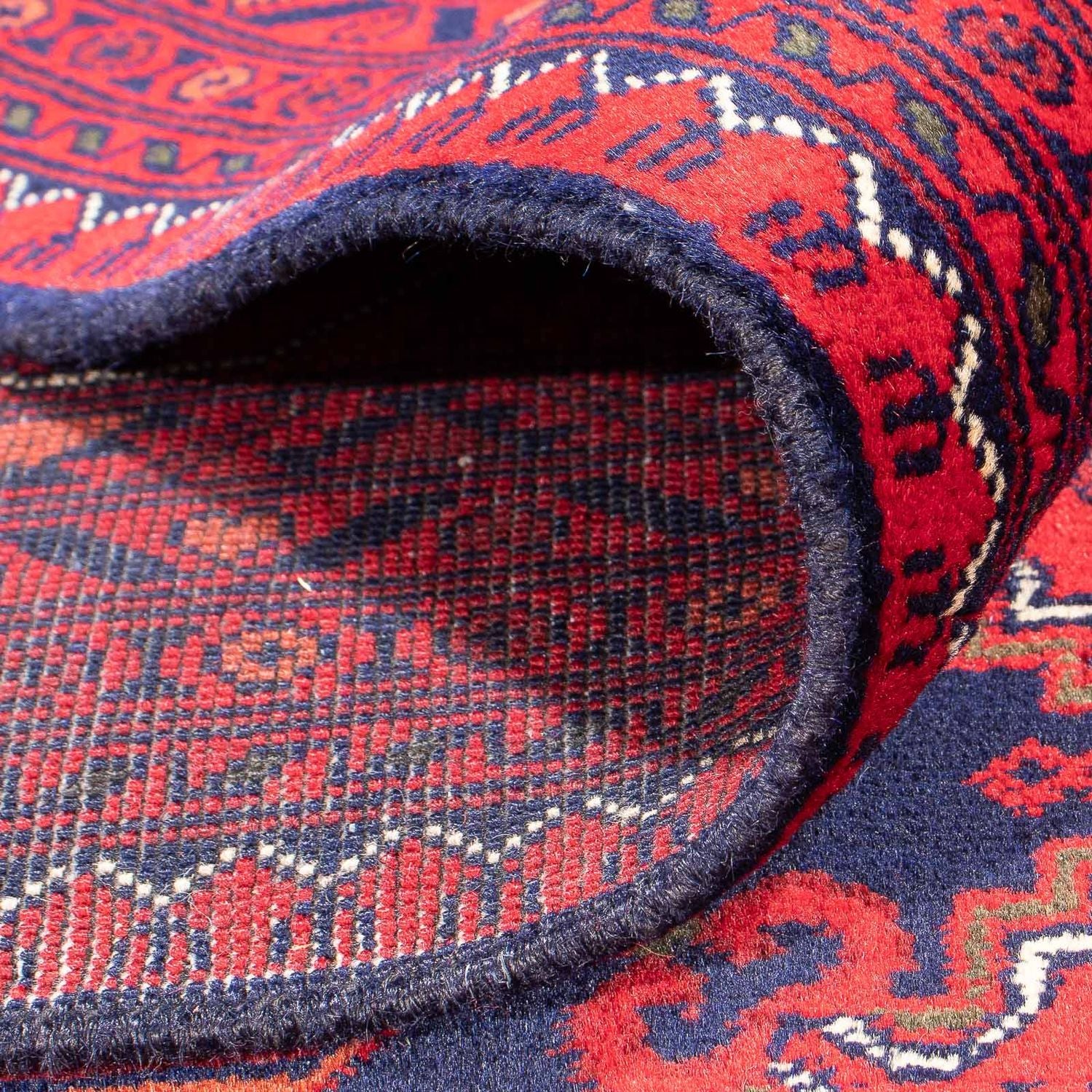 Tapis afghan - 345 x 244 cm - rouge