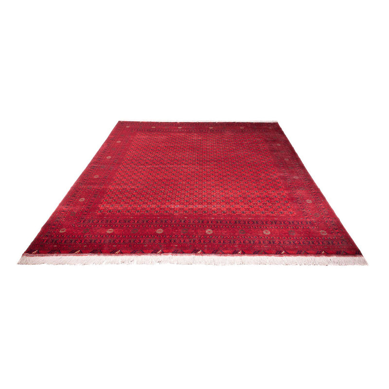 Tapis afghan - 387 x 298 cm - rouge