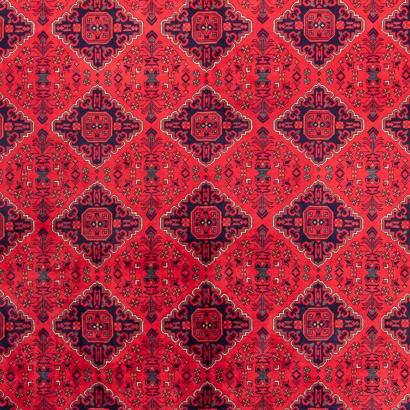Tapis afghan - 414 x 292 cm - rouge