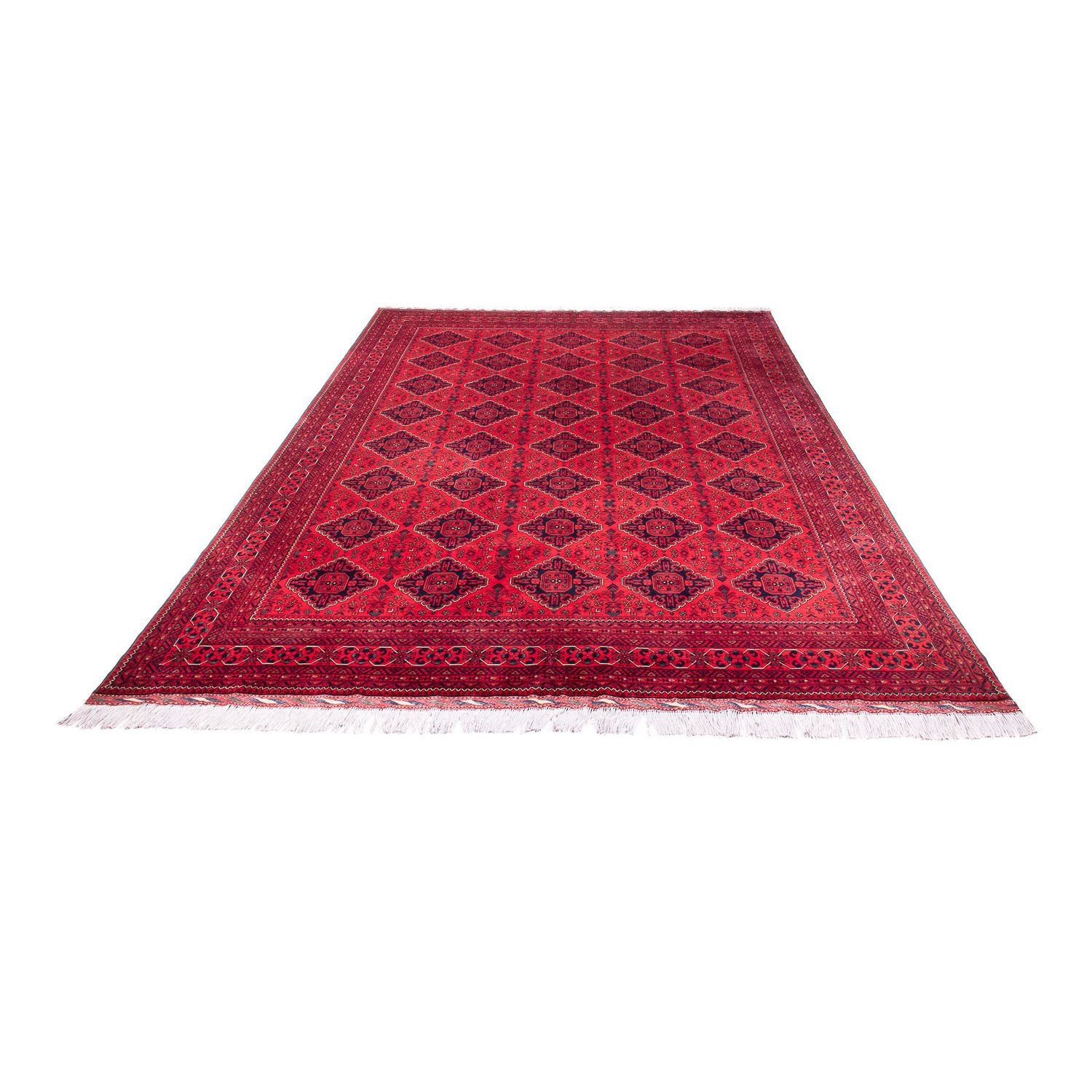 Tapis afghan - 414 x 292 cm - rouge